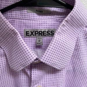 Men’s express long sleeve fitted shirt